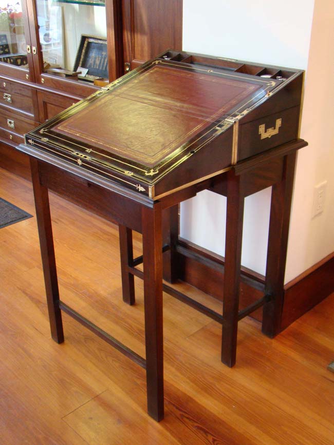 A Fabulous English Brass Mounted Rosewood combination Writing Box and Dressing Box circa 1825 — image 2